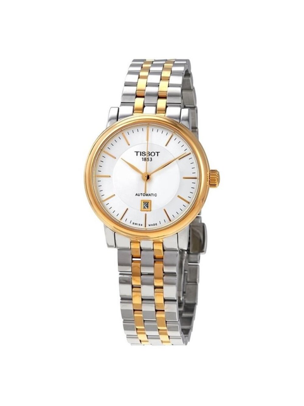 NWT Authentic Tissot Carson Automatic Silver Dial Women's Watch